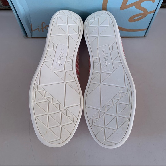 LIFE STRIDE Womens Pink Emily Round Toe Platform Slip On Sneakers US 7.5 M NEW - Picture 7 of 8